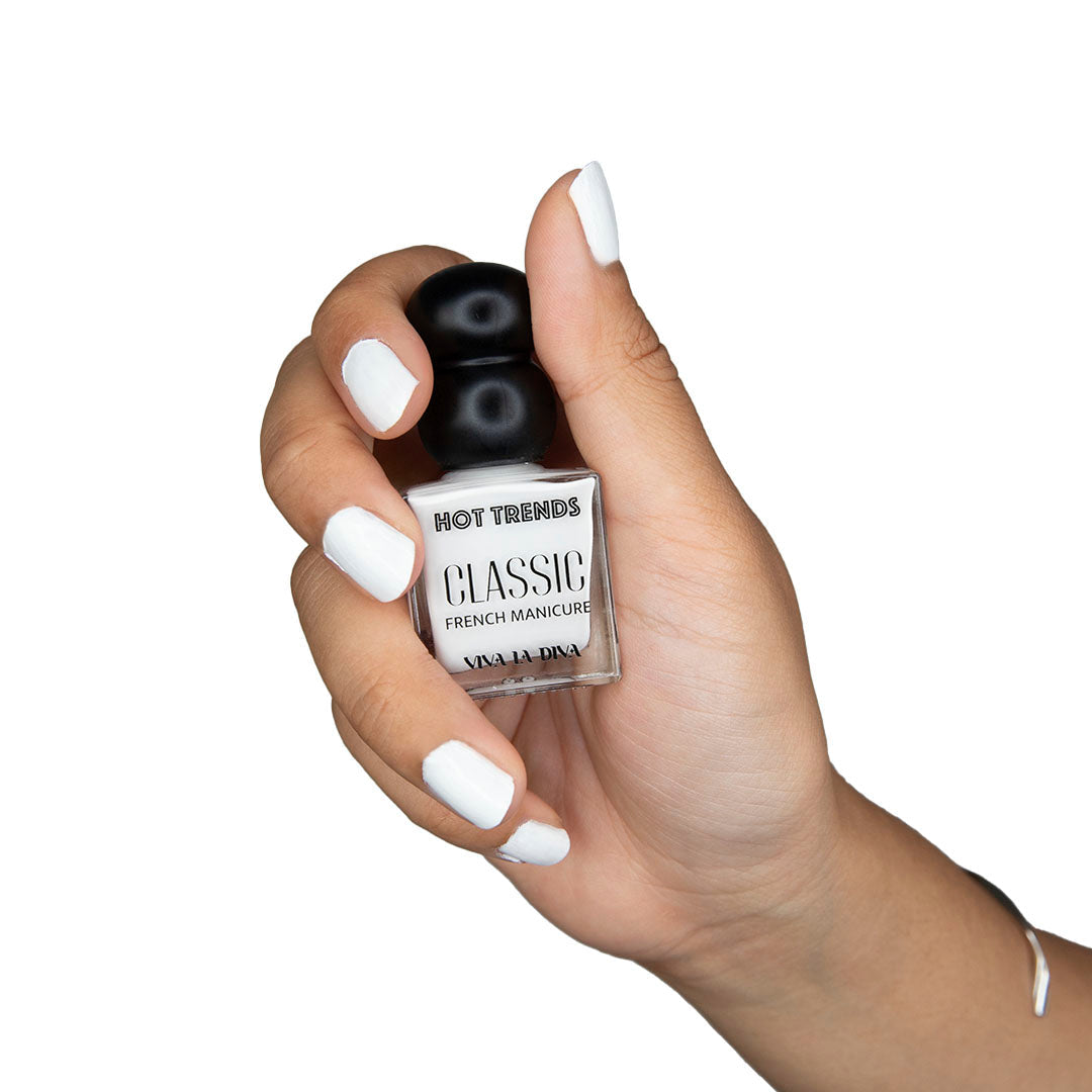 Hot Trends Classic French Manicure Nail Polish #1 Blanco